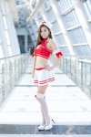 costume croptop g-star high_heels ji_yeon_soo nurse nurse_cap pantyhose skirt thighhighs rating:Safe score:3 user:mock