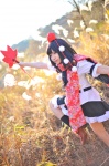 amatsuka_miyu blouse cosplay fan kneesocks pleated_skirt scarf shameimaru_aya skirt tokin_hat touhou wings rating:Safe score:0 user:nil!