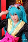 aqua_eyes aqua_hair chihane cosplay hairband haori hatsune_miku obi twintails vocaloid rating:Safe score:0 user:pixymisa