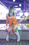 boots cosplay goggles green_hair gumi miniskirt sakurahime skirt vest vocaloid rating:Safe score:0 user:nil!