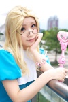 blonde_hair cosplay glasses looking_over_glasses momoneko_haru shirayuri_hime zone-00 rating:Safe score:1 user:darkgray