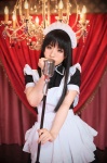 akiyama_mio apron cosplay dress hairband k-on! maid maid_uniform meirin_touka microphone rating:Safe score:0 user:nil!
