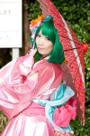 bow cosplay dress green_hair headdress macross macross_frontier petticoat ranka_lee umbrella yuyu_(ii) rating:Safe score:0 user:pixymisa