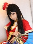 blouse cosplay da_qiao fan hat higurashi_ran miniskirt shin_sangoku_musou skirt rating:Safe score:2 user:nil!