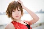 cosplay default_costume meiko naito tank_top vest vocaloid rating:Safe score:2 user:nil!