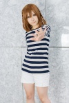 cosplay hirasawa_yui k-on! shiina_haru shorts tshirt twin_braids rating:Safe score:0 user:pixymisa