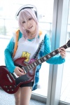 cosplay guitar headphones hoodie kaori_(ii) miniskirt nitro_super_sonic pink_hair skirt super_soniko tank_top rating:Safe score:2 user:nil!