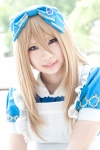 alice_liddell apron cosplay dress hairbow heart_no_kuni_no_alice kokuchou_yuzuki rating:Safe score:1 user:pixymisa