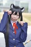 animal_ears blazer blouse cat_ears cosplay k-on! nakano_azusa sakuya school_uniform twintails rating:Safe score:0 user:nil!