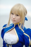 blonde_hair blouse cosplay fate/series fate/stay_night jacket saber yuuri_(shio274) rating:Safe score:0 user:nil!