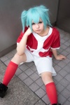 aqua_hair blue_eyes cosplay crossplay fei_rune inazuma_eleven kneesocks shorts tshirt uriu rating:Safe score:1 user:nil!