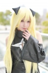 blonde_hair cosplay detached_sleeves dress golden_darkness poimero to_love-ru twintails rating:Safe score:0 user:nil!