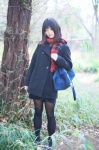 coat hina pantyhose pleated_skirt scarf school_uniform skirt rating:Safe score:4 user:nil!