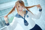 aya_(iii) blouse cosplay original pleated_skirt sailor_uniform school_uniform skirt tie twintails rating:Safe score:0 user:pixymisa