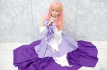 aihara_sakuto cosplay detached_sleeves gown gundam gundam_seed lacus_clyne pink_hair rating:Safe score:0 user:nil!
