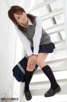 blouse bookbag costume girlz_high kimishima_asuka kneesocks miniskirt pleated_skirt school_uniform skirt sweater_vest twintails rating:Safe score:0 user:nil!