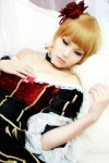 beatrice bed cosplay gown kasane red_hair umineko_no_naku_koro_ni rating:Safe score:1 user:c0rtana