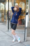 amane_suzuha cosplay kneesocks shorts steins;gate track_jacket twin_braids yaya rating:Safe score:4 user:nil!