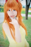 choker cosplay dress hair_pods himezaki_reika neon_genesis_evangelion orange_hair soryu_asuka_langley twintails rating:Safe score:0 user:nil!