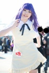 apron asakura_tiyo blouse cosplay purple_hair ribbon_tie skirt working!! yamada_aoi rating:Safe score:0 user:pixymisa