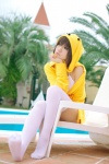 bikini_top cosplay hoodie original pool sakuragi_mui shorts swimsuit thighhighs wooser rating:Safe score:2 user:nil!
