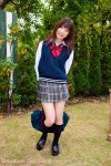 ayame_mio blouse bookbag kneesocks pleated_skirt school_uniform skirt sweater_vest rating:Safe score:0 user:nil!