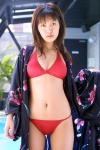 bikini cleavage dgc_0039 kimono koizumi_chiaki open_clothes pool swimsuit rating:Safe score:0 user:nil!