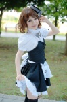 apron bandages blouse corset cosplay garter_belt maid maid_in_angels maid_uniform miniskirt skirt skirt_lift thighhighs tsukikage_yayoi zettai_ryouiki rating:Safe score:1 user:nil!