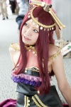 choker cosplay diao_chan headdress red_hair shin_sangoku_musou siinaamu skirt tubetop rating:Safe score:0 user:pixymisa