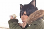 animal_ears black_cat_party cat_ears coat collar cosplay non original rating:Safe score:0 user:nil!