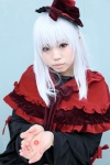 bows cosplay dress hat k kushina_anna red_eyes uriu white_hair rating:Safe score:0 user:pixymisa