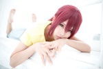 cosplay free! matsuoka_gou nagiru ponytail red_hair skirt tank_top tshirt rating:Safe score:2 user:nil!