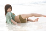 ass beach bikini blouse lovely_gap ocean open_clothes sato_rika side-tie_bikini swimsuit wet rating:Safe score:0 user:nil!