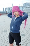 cosplay futaki_kanata gym_uniform little_busters! pink_hair shorts track_jacket yuu_(ii) rating:Safe score:0 user:pixymisa