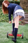 ass blazer blouse kneesocks pleated_skirt school_uniform skirt sweater togashi_azusa tricycle rating:Safe score:2 user:nil!