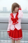 cosplay komaki_manaka miniskirt pantyhose pleated_skirt ryuuna sailor_uniform school_uniform skirt to_heart to_heart_2 rating:Safe score:1 user:nil!