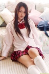 blouse costume dgc_0811 kneesocks mogami_yuki pleated_skirt school_uniform skirt rating:Safe score:0 user:nil!