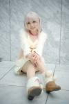 choker cosplay dress k neko_(k) pantyhose pink_hair sheer_legwear soubi_zero sweater_dress rating:Safe score:2 user:nil!