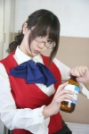 bed blouse chocoball cosplay glasses kazami_mizuho megane_joshi miniskirt onegai_teacher ponytail skirt vest rating:Safe score:0 user:nil!