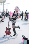 boots choker cosplay fishnet_stockings garter_straps guitar headphones jacket nakko nitro_super_sonic panties pink_hair shorts super_soniko thighhighs tubetop rating:Safe score:0 user:pixymisa