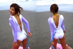 ass beach bikini i_love_vacation nagasaki_rina ocean open_clothes swimsuit wetsuit rating:Safe score:1 user:nil!