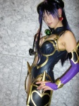 armor astaroth cosplay demon_girl elbow_gloves gloves horns pantyhose purple_hair shinrabansho tamura_teru rating:Safe score:3 user:nil!