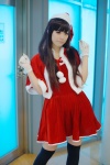 cosplay dress gloves harumiya_yun original santa_costume shawl stocking_cap thighhighs zettai_ryouiki rating:Safe score:1 user:nil!