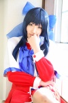 blue_hair cosplay hairbow kanon_(series) kawasumi_mai saya school_uniform rating:Safe score:0 user:nil!