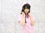 blue_eyes cosplay dress fujimi_suzu nana nitro_super_sonic nurse nurse_cap nurse_uniform rating:Safe score:0 user:pixymisa
