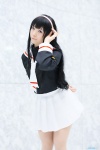 cardcaptor_sakura cosplay daidouji_tomoyo hairband kousaka_yun pleated_skirt sailor_uniform school_uniform skirt rating:Safe score:0 user:nil!