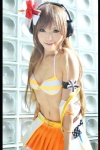 beatmania_iidx bikini_top cosplay headphones kipi pleated_skirt skirt swimsuit umegiri_iroha vest rating:Safe score:0 user:DarkSSA