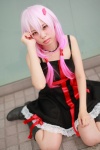 boots cosplay dress guilty_crown hiiragi_haruka pink_hair yuzuriha_inori rating:Safe score:3 user:nil!