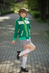 cosplay kneesocks megami_tensei minatsuki_naru persona persona_4 pleated_skirt satonaka_chie skirt track_jacket rating:Safe score:0 user:nil!