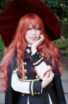 cape cosplay dress harumiya_yun jacket original red_hair witch_hat rating:Safe score:0 user:nil!